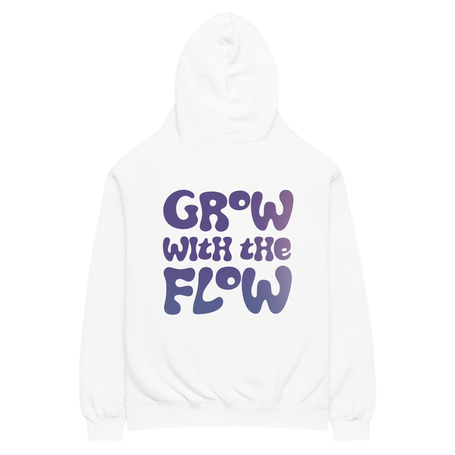 Grow with the Flow Back Design Oversized Hoodie