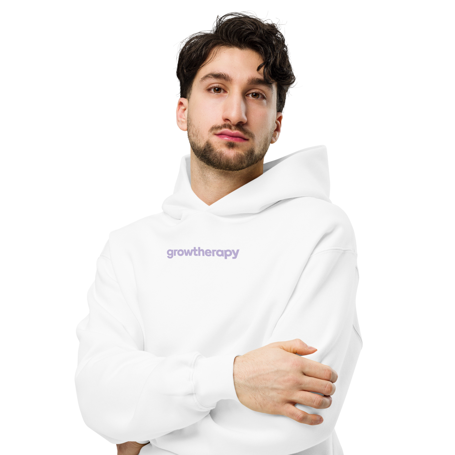 Grow with the Flow Back Design Oversized Hoodie