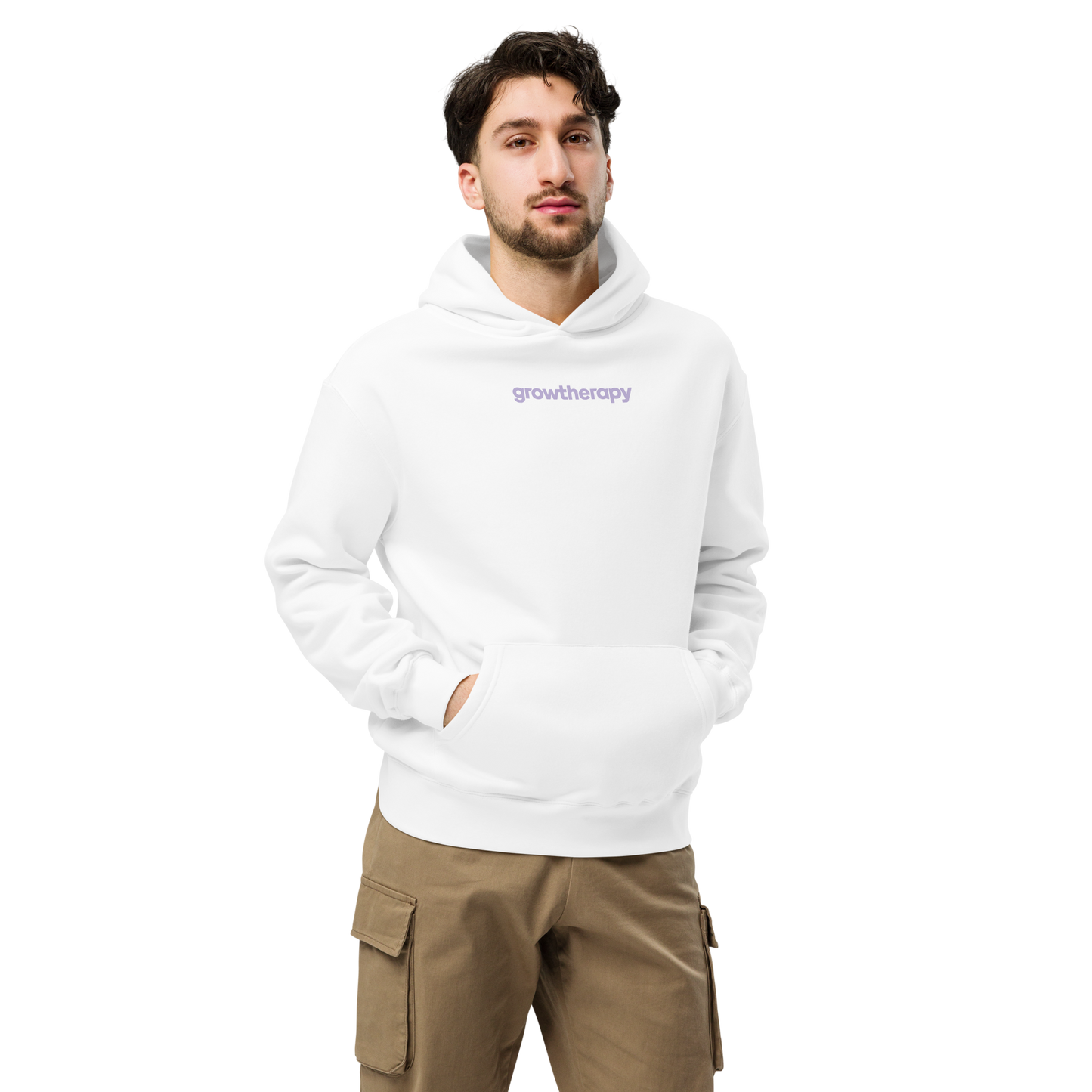 Grow with the Flow Back Design Oversized Hoodie