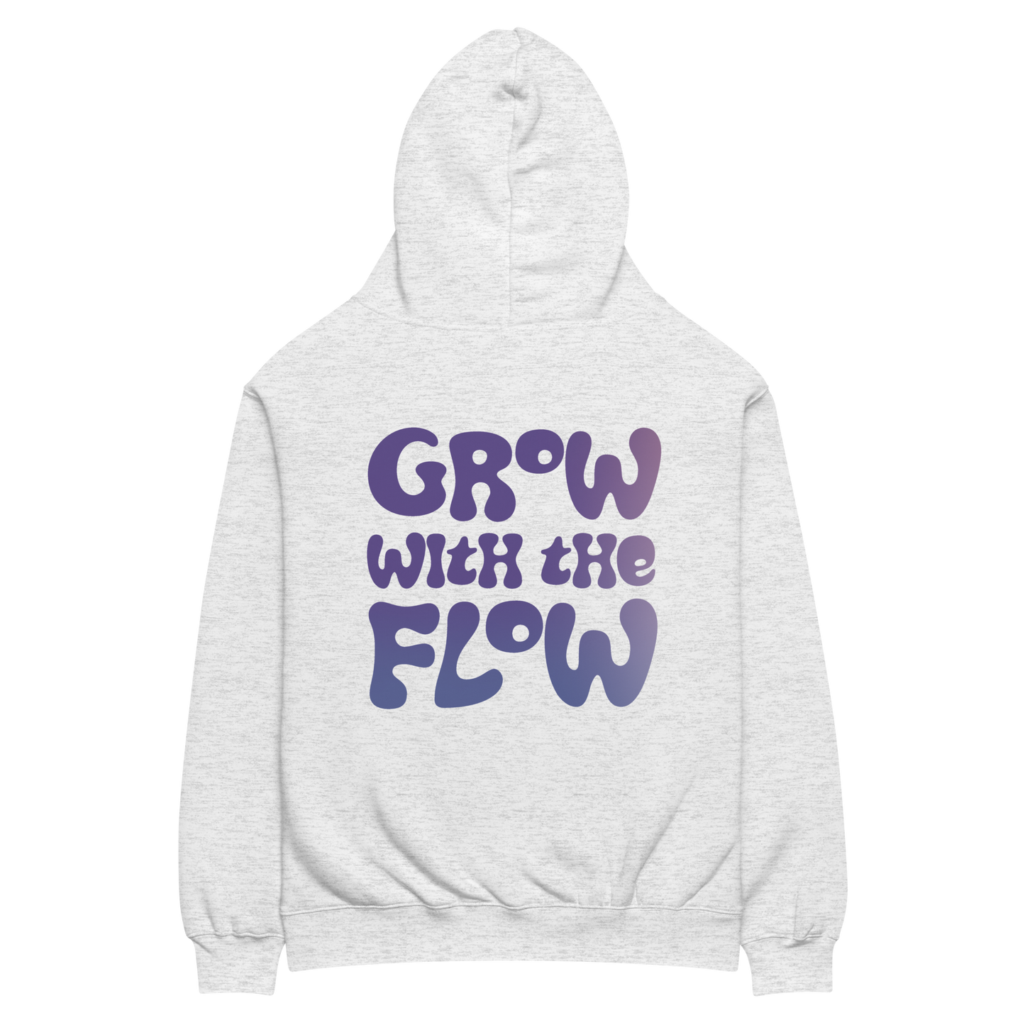 Grow with the Flow Back Design Oversized Hoodie