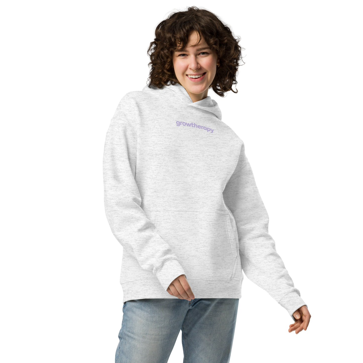 Grow with the Flow Back Design Oversized Hoodie