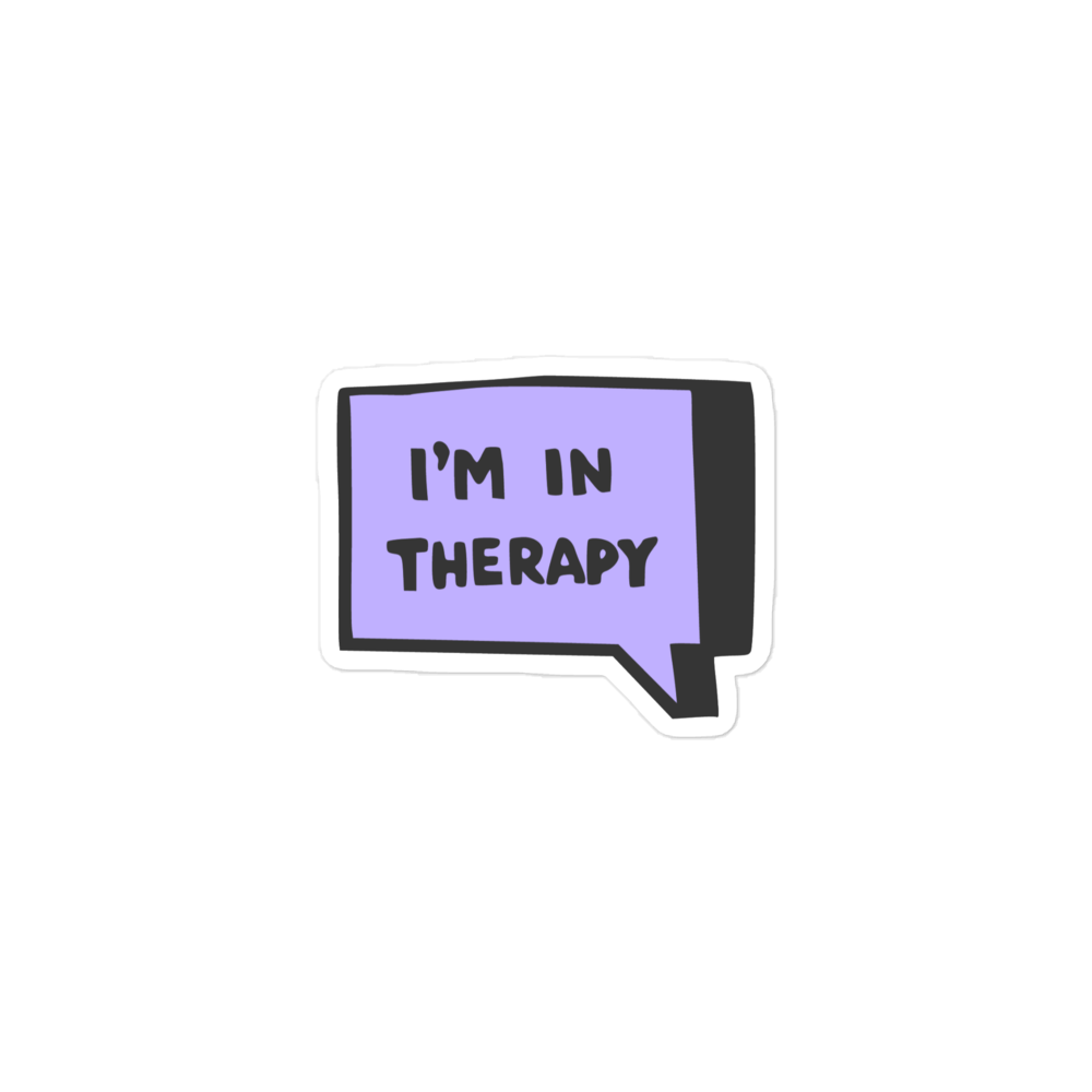 I'm in Therapy Sticker